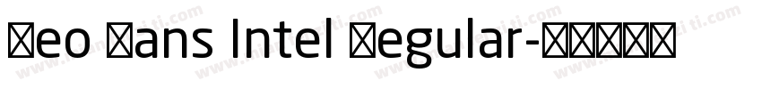 Neo Sans Intel Regular字体转换